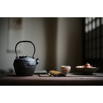 In the beginning Lotus Hall Jingdezhen Songfengshe hand-made clay kettle Iron kettle handle kettle