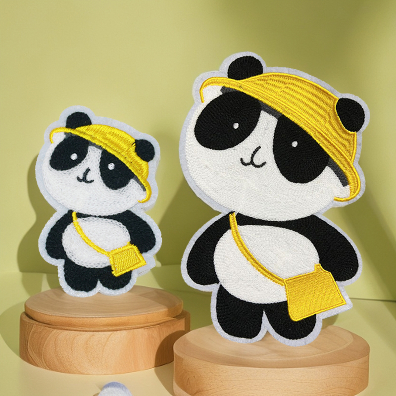 Panda Pattern Embroidered Patch Cartoon Panda Pattern Large Patch for Decoration and Repair of Clothes and Sweaters with Holes Panda Pattern Embroidered Patch Cartoon Panda Pattern Large Patch for Decoration and Repair of Clothes and Sweaters with Holes