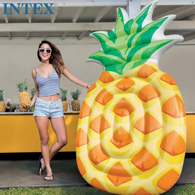 Original fit INTEX pineapple inflatable floating and floating bed water bed beach mat beach fruit floating plate water exhaust cushion