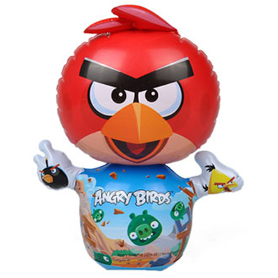 Original cartoon tumbler children's inflatable toy boxing bag sand bottom 3D puzzle thickening