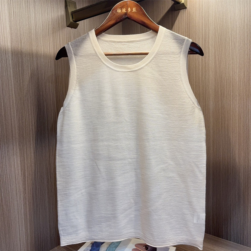 Recommended to Buy in Multiple Colors! a Versatile Vest That Is a Must-Have in the Wardrobe! 80-Count Fine-Spun Cashmere Vest for Women