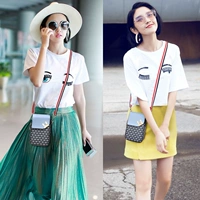 Túi đựng điện thoại di động nữ 2019 làn sóng mới phiên bản Hàn Quốc của chiếc túi đeo chéo mini hoang dã dọc ví mùa hè túi nhỏ - Túi điện thoại túi đeo chéo trong suốt