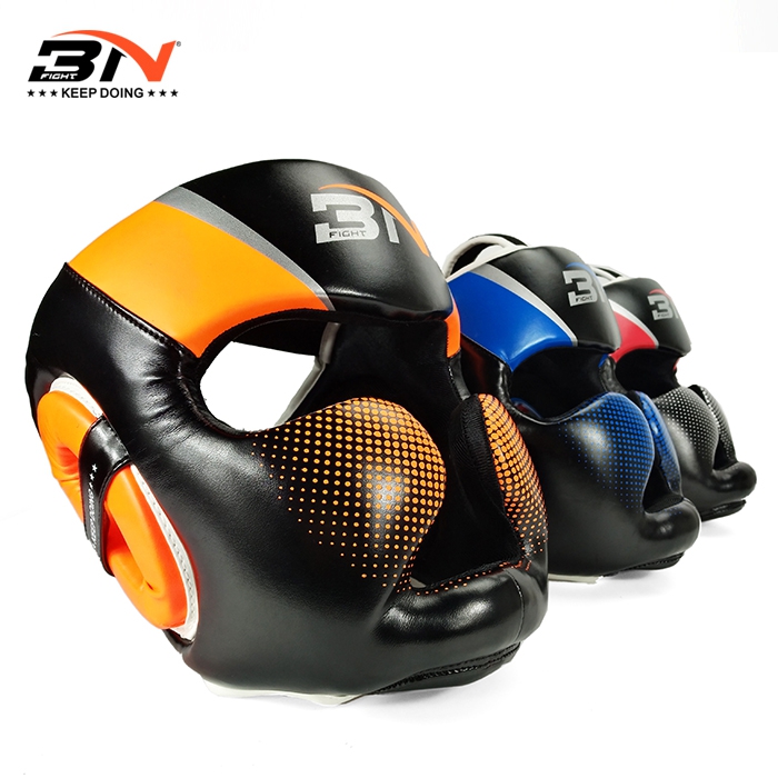 New BN adult child taekwondo guard boxing spread Thai fist helmet training head fight helmet