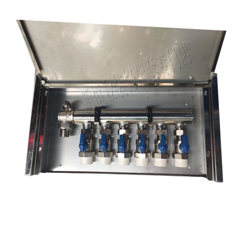 1 inch water separator set 6 branch road single head water distributor water distribution tank 25PPR valve DN20 angle valve set