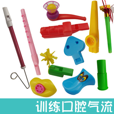 Children's Language Developmental Delay Rehabilitation Trainer Materials Autistic Mouth Muscle Training Blow Flute Tool Sets