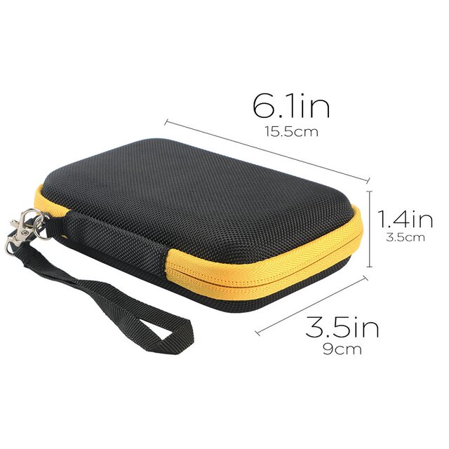 Suitable for Ambernic Rg35Xx H Horizontal Version Handheld Game Console Storage Bag, Inner Dimensions 15*8.5*2cm, Shockproof Bag