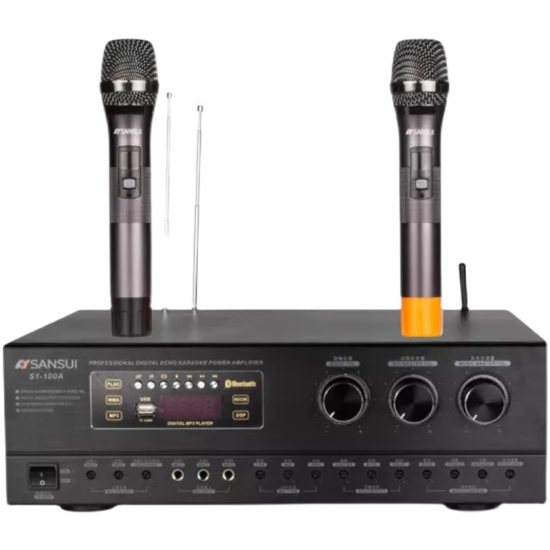 Sansui S1-100A power amplifier microphone in one Bluetooth multi - functional home small K Gokaraoke