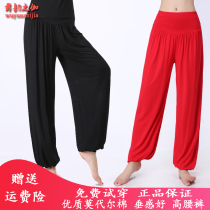 Square dance bloomers dance pants womens long pants yoga pants fitness tai chi sports pants Modal spring and summer