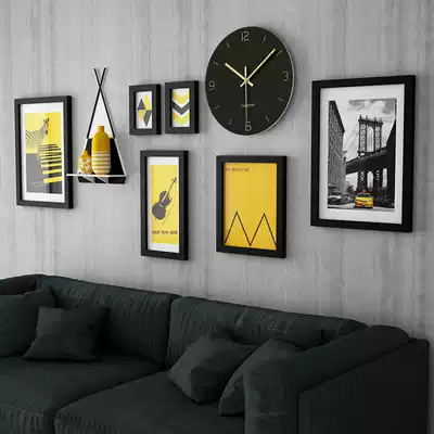 Photo Wall Decoration Free Punch Simple Modern Dining Room Dining Table Background Wall Painting Nordic Creative Wall Photo Frame