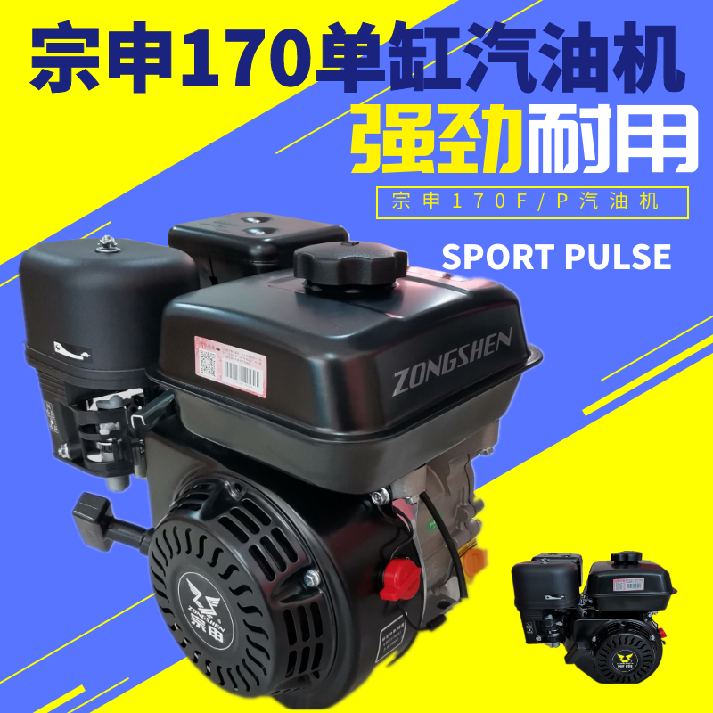 Zongshen GB 200 engine four - stroke 170F gasoline engine powered gasoline single cylinder pumping medicine