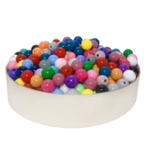 Акриловое украшение-шарик, браслет из бисера ручной работы, бусины, аксессуар для волос, аксессуары, 10мм