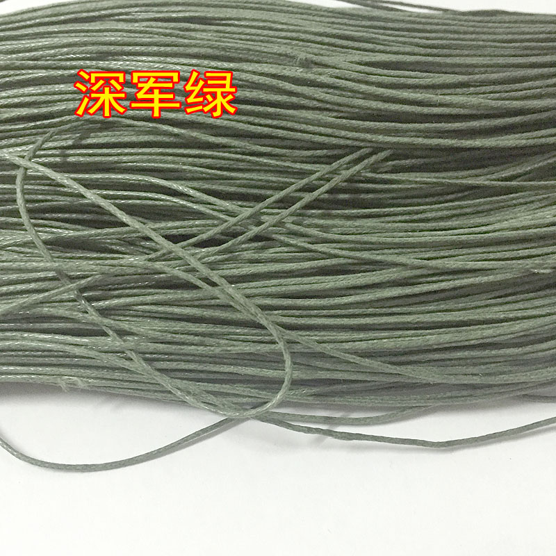 1mm bông sáp dây sáp vòng tay dây thừng vòng cổ dây dệt mặt dây thừng tự làm thủ công vật liệu trang sức phụ kiện bán buôn - Vòng đeo tay Clasp vòng tay pandora pnj
