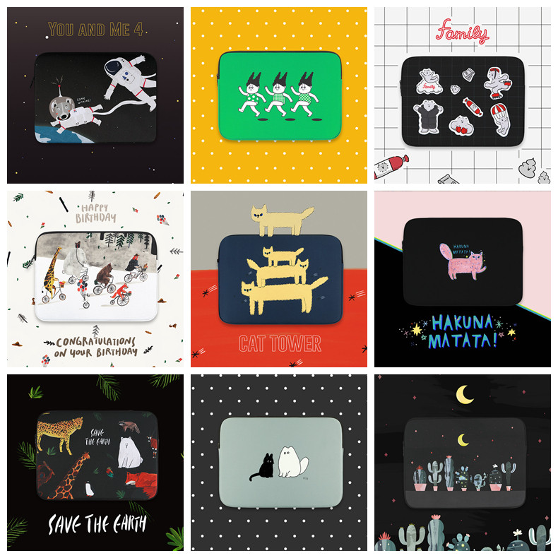 allnewframe cute Korea 13 Apple 16 inch pen electric bag lady macbook pro liner bag