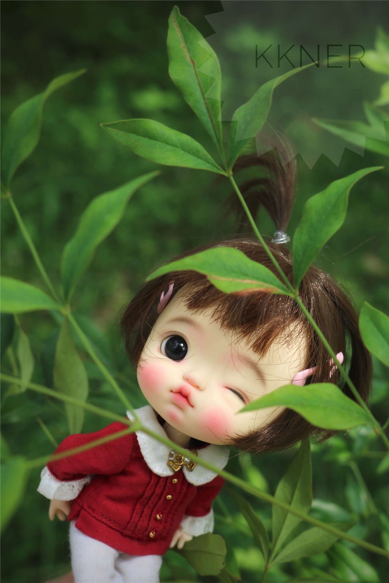 KKner series (wink) OB11 clay size BJD eight-point doll head--spot