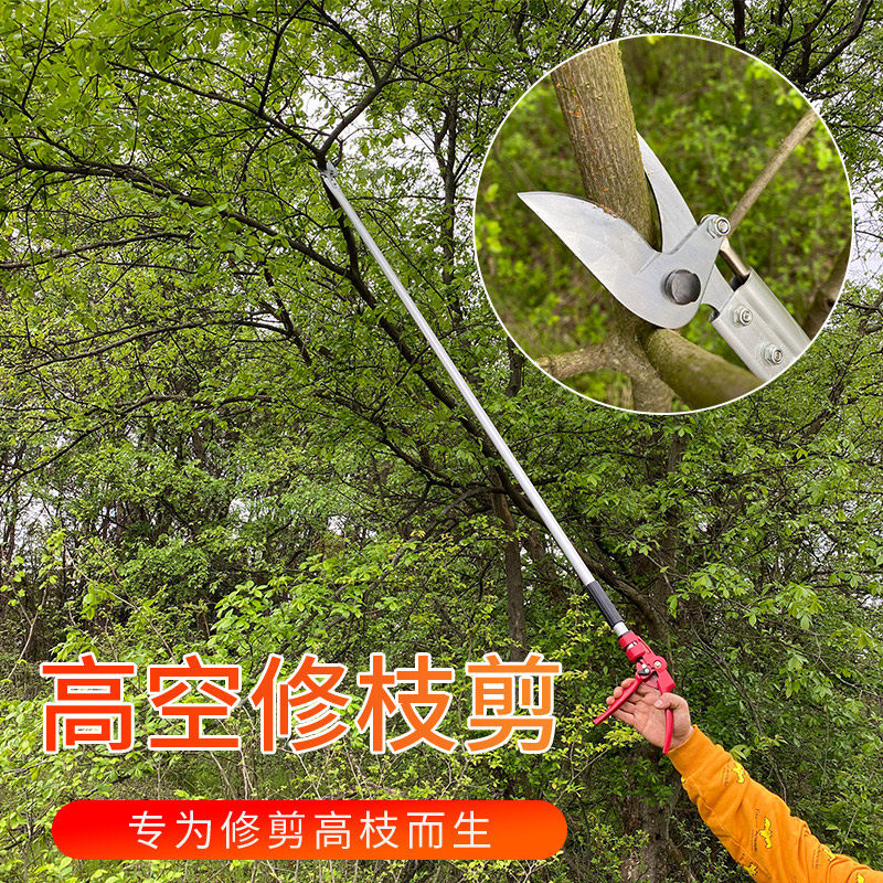 Garden high branch of rough fruit tree cutting high altitude cutting tree scissors strength to 25 m artifacts
