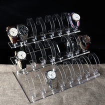 Acrylic 24-Digit watch display stand counter display props smart watch bracelet storage rack folded C ring