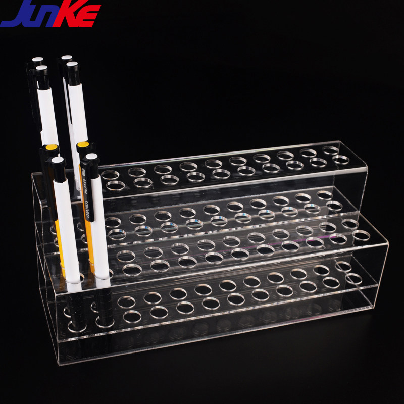 48-hole acrylic pen holder display rack ballpoint pen eyeliner eyebrow pencil holder plexiglass stationery display rack props