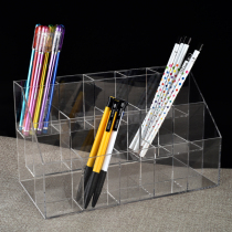 Acrylic pen holder stationery shop pen display stand plug pen holder pencil ball point pen gel pen gel pen eyebrow pen display rack