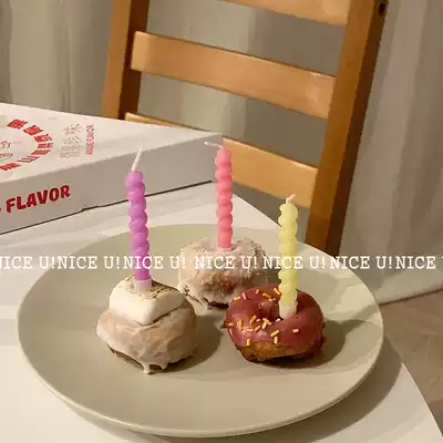 nice u Korea d buy ins spin birthday candle cake dress up candle props