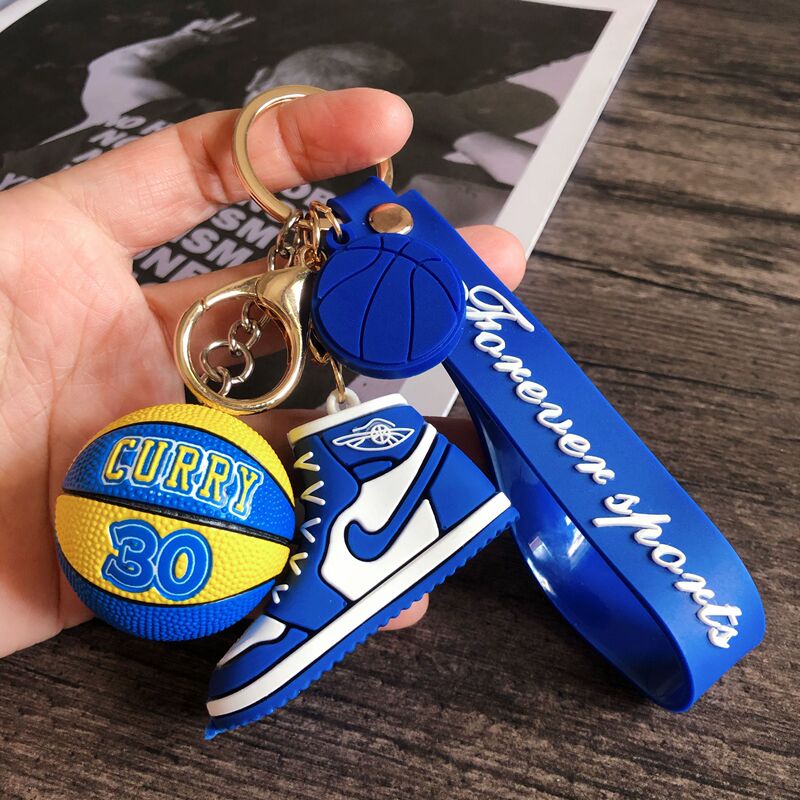 Basketball Star Shoe Keychain Kobe Curry James Irving Backpack Pendant Student Gift Souvenir