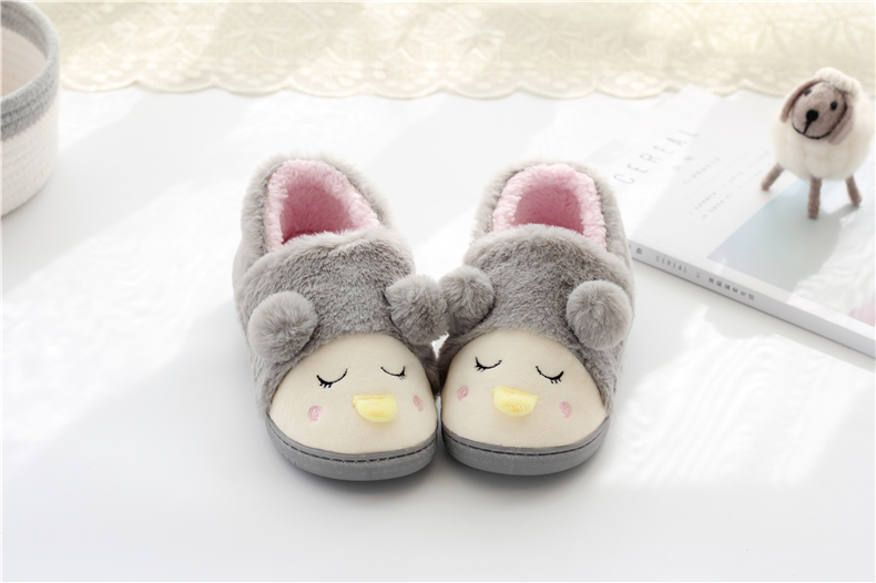 Dép cotton nữ mùa đông có đế mềm đế dày, giày đế dày trong nhà mua dép đi trong nhà