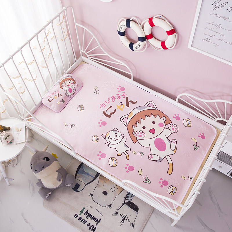 Crib Mat Cool Mat Kindergarten Bed Ice Silk Mat Children's Bed 120 Summer Baby Afternoon Sleeping Mat 1 2 m Can Be Set