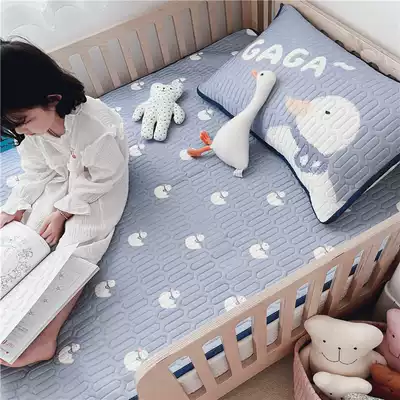 Baby newborn washable breathable mat latex mat two-piece set kindergarten children's Mat air conditioner soft mat customized
