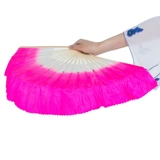 Фан -танец фанат взрослый фанат в стиле стиль стиль градиент квадрат танец с двойным выступлением с двумя лиц. Фан -фанат Yangge