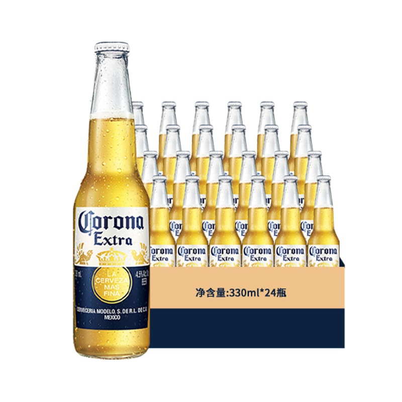 CORONA科罗娜墨西哥风味啤酒330ml*24瓶官方旗舰店整箱装聚会分享