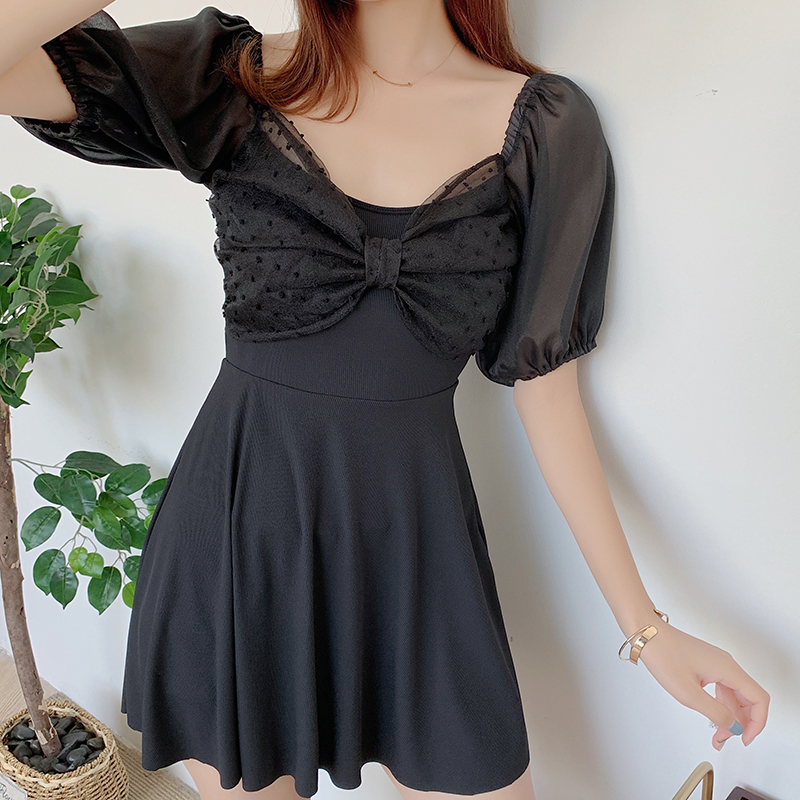 Fairy Fan 2021 new South Korea Ins Belly Belly Meat skinny conservative student Liondress swimsuit Swimsuit Women's Hot Springs