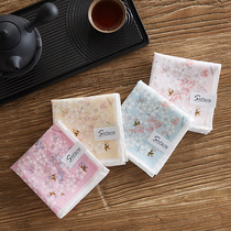 (Cool Pa)Sakura handkerchief womens Japanese quality square towel Cotton feel soft cotton printed handkerchief