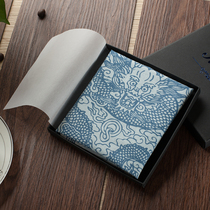 (Cool Palong) handkerchief Folk art dragon totem handkerchief Pure cotton womens handkerchief Mens handkerchief