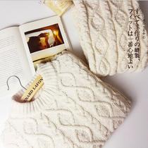 Day Faculty Soft Mian Sleeping Woman Autumn Winter Thickened Warm Wool Thread Knit Long Sleeves Extras Wear sweet Home Residence Suit Suit