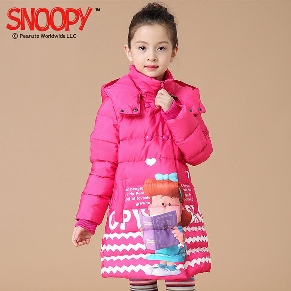 PEANUTS 史努比 中长款女童羽绒服 优惠券折后￥239包邮（￥299-60） 110~160码4色可选