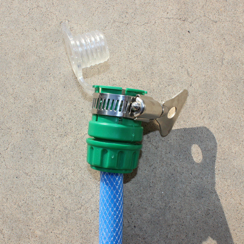 Green plastic faucet connector 4 points car wash water pipe connector multi-function universal connector 4 points water pipe water belt