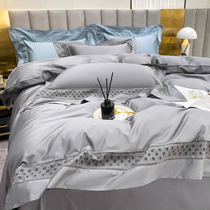 Crystal Home Textile official flagship store high - end light luxury 100 cotton 4 piece cotton bedding