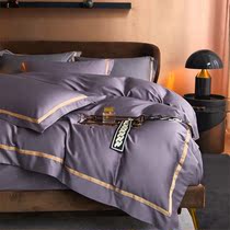 Crystal Home Textile official website flagship store light luxury 100 long flux cotton 4 piece set of cotton bedding