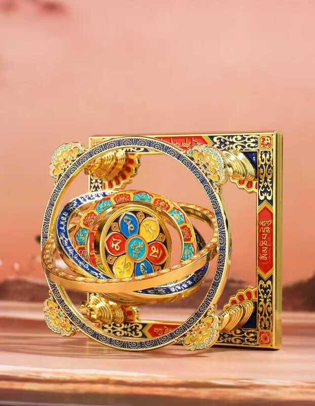 Labaoling Temple Three-Dimensional Rotating Heavy-Duty Original Design Fridge Magnet Gift, Elegant and High-End Gannan Souvenir Labaoling Temple Three-Dimensional Rotating Heavy-Duty Original Design Fridge Magnet Gift, Elegant and High-End Gannan Souvenir