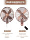 Antique Wall Fan Commercial Wall-Mounted Fan Metal Old-Fashioned Restaurant Hotel Classical Shaking Head Wall-Mounted Fan Commercial Electric Fan