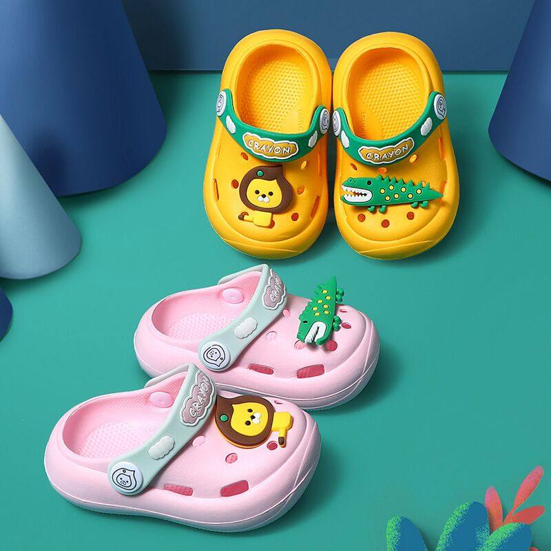 Japanese GP Summer Cartoon Male And Female Indoor Soft Bottom Anti-Slip Anti-Collision Baby Toddler Baby Toddler Cave slippers