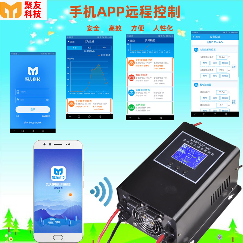 Internet of Things mppt solar controller step-down high-power charging lead lithium battery multifunction 24v48v60 volt