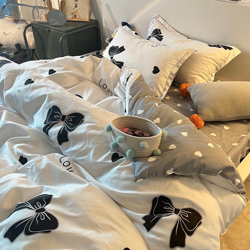 soft bed sheets fitted sheet cottton pillow casess bed hat pillowcase-Taoba