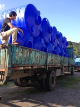 Forest Fire Water Storage Bucket 3 Cubic Firefighting Plastic Bucket Set Rain 3 ton with funnel Pe Anti UV Plastic Bucket