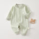 Three-fold brand clearance and withdrawal of cabinets for parents-child clothing for infants and young children autumn and winter newborn babies clothes pure cotton long-sleeved pajamas ha-wai