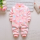 Mùa thu đông 3-6 tháng nam và nữ cộng với jumpsuit nhung 1 tuổi bé ấm áp quần áo trẻ sơ sinh túi đồ ngủ xì hơi thoi trang tre em