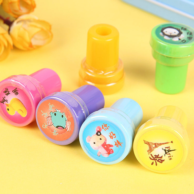 Special offer emoticon seal round pattern rubber seal toy seal cartoon seal student supplies wholesale