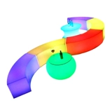 Продвиганая батончика светодиодные диванские дуги на открытый стол