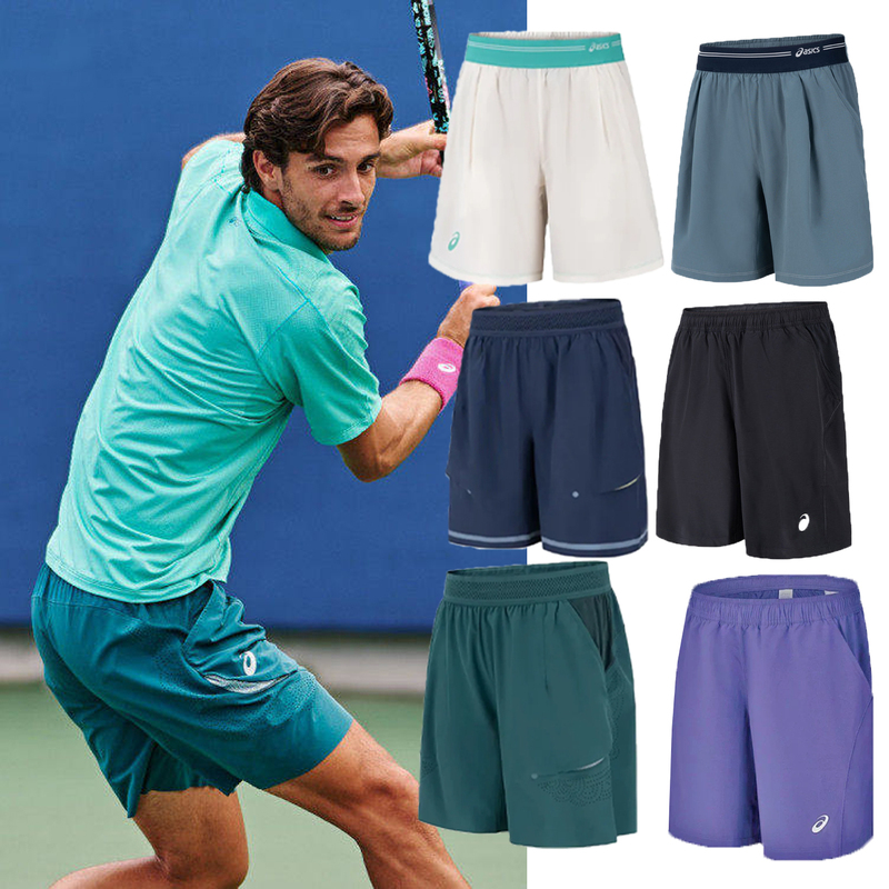 Asics Tennis Wear Men's Short-Sleeved 2026 Summer New Professional Sports Shorts Breathable Quick-Drying Tennis Pants