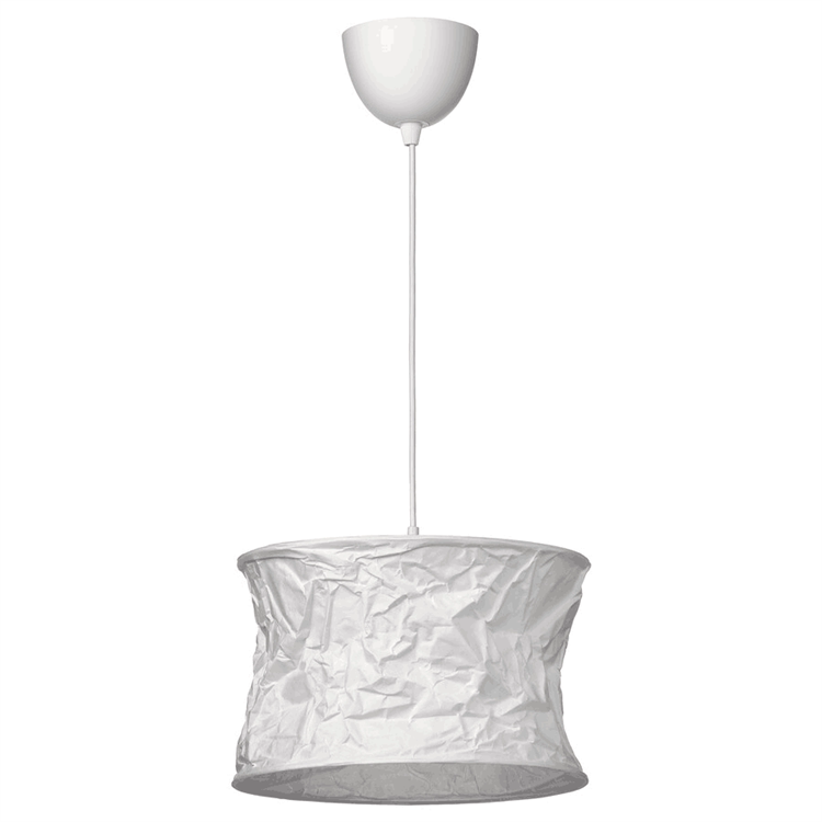 Ikea Fjäril / Hemma Pendant Light White/White Decorative Paper Lamp