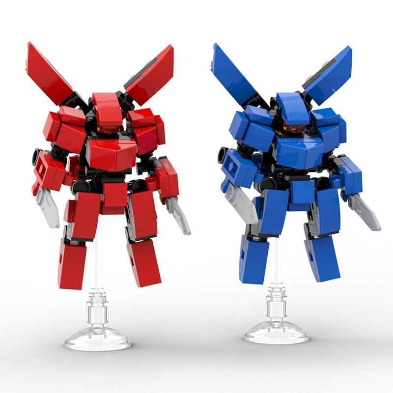 Compatible with Moc Pacific Fighter Mecha Model Mini Exoskeleton Robot Building Block Toy for Men